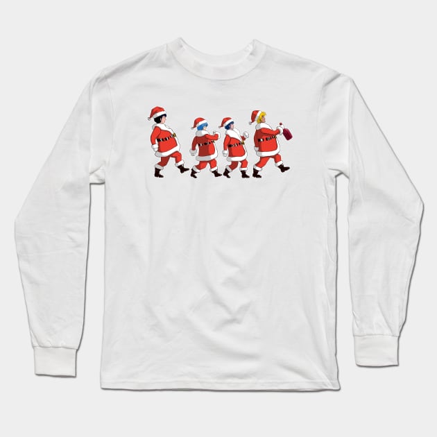 Roy, Max, Rick, Ben Happy Christmas Long Sleeve T-Shirt by Robotech/Macross and Anime design's